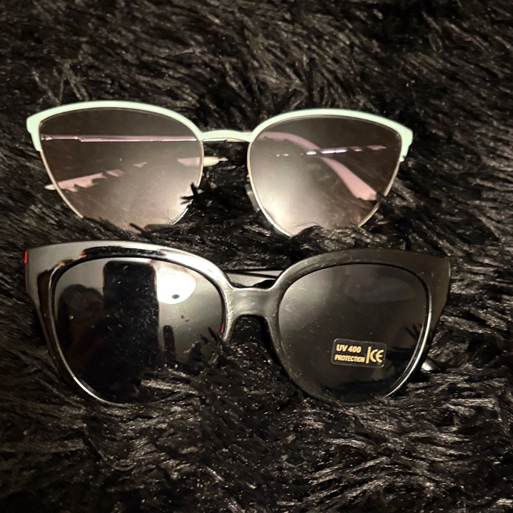 Stylish Black and light blueSunglasses Set